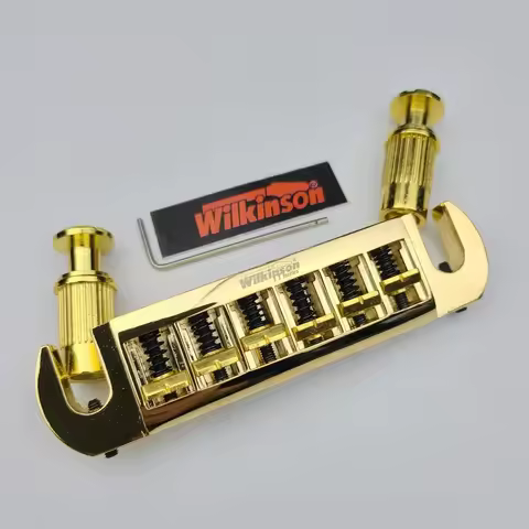 Wilkinson 52mm String Spacing Golden Adjustable Wraparound Bridge for Gibson/Epiphone Les Paul LP El