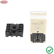 XUESHAN Digital Time Relay, 220V DH48S‑2Z Time Relay, Precision Timing with Socket Base 0.01S-99H99M