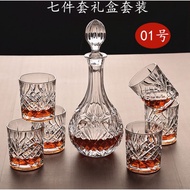 (TLLS) Whisky Decanter &amp; glass Set 7pcs 026 Pineapple (01) / 威士忌醒酒器杯子套装