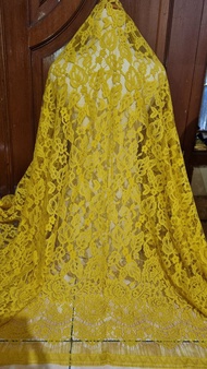 Brukat Brokat Kain Kebaya Brokat Semi Prancis Ukuran 25 x 13 meter Bisa Untuk 2 Kebaya 2 Pinggiran