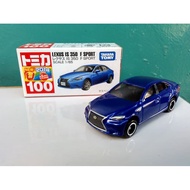 Tomica regular No. 100 Lexus blue is 350 F Sport Diecast miniature car made of iron