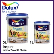 ICI DULUX Inspire Interior Smooth Sheen Paint Cat Dinding Dalam Rumah Bilik Ruang Tamu 室内水漆 1L 5L zinxer colour go