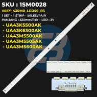 Samsung 43 Inch TV Backlight UA43K5500AK UA43K6300AK UA43M5500AK UA43M5505AK UA43M5600AK V6EY_430M0_