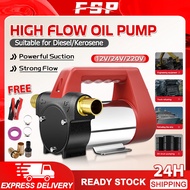 Portable Electric Diesel Pump 12V/24V/220V Kerosene Pump Self-priming Diesel Pump Electric Fuel Tran
