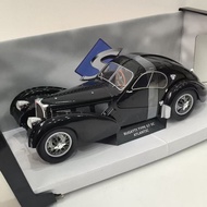 SOLIDO 1/18 BUGATTI TYPE 57 SC ATLANTIC BUGATTI Alloy Car Model Can Open Left Right Two Doors Front 