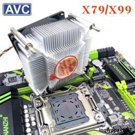 AVC 銅芯CPU散熱器 2011雙路服務器主板 X99 X79 X299CPU風扇靜音