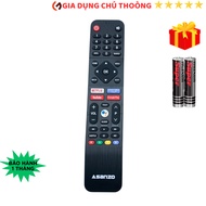Remote điều khiển tivi ASANZO Mã 01 giọng nói điều khiển TV Asanzo các dòng tivi SMART LED LCD - Tặn