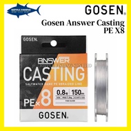 Gosen Answer Casting PE X8 Braided Line 150M/200M