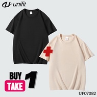 UNIFIT Buy 1 Take 1 Premium Cotton T-shirts for Men and Women Tropical Crewneck Short Sleeve UF07082