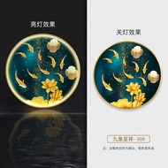 ภาพตกแต่งรูปม้าลาย LED ทรงกลมแบบเรียบง่ายหรูหรา ภาพวาดวัสดุอื่นๆ สำหรับตกแต่งบ้าน ไฟประดับตกแต่งแบบส