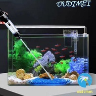OUDIMEI Fish Tank Feces Suction Tool, Plastic Strong Suction Fish Feces Suction Pipe, Detachable wit