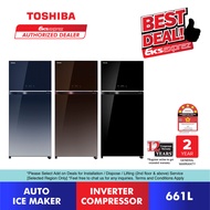 Toshiba 2 Door Inverter Fridge 661L GR-AG66MA (GG) / GR-AG66MA (PGB) / GR-AG66MA (XK) Refrigerator w