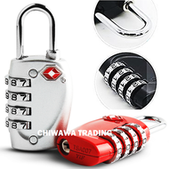 TSA Approved Security Customs 3 Digit 4 Digit 10 Digit Combination Password Code Luggage Padlock Tra