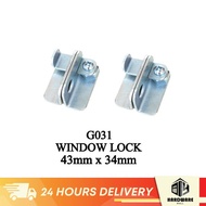 LT0 2  PAIR METAL WINDOW LOCK Kunci Tingkap Latch G031LT0