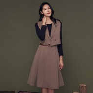 【MEDUSA】西裝背心洋裝套組-兩件式(M-XL) | 連身裙 西裝外套