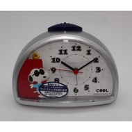 [Direct from Japan] Rhythm Alarm Clock Snoopy JOE COOL Electronic Sound Alarm 4SE563MS19 | Made in Japan