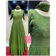 Embroidered Anarkali Gown