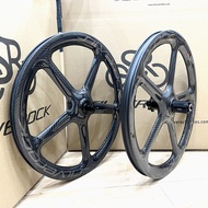 SILVEROCK 5 Spokes Carbon Wheels 406 20in Disc Brake Clincher IS 6 Bolt 11s or XDR 12s for BIRDY Dis