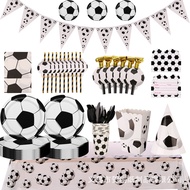 2024 Games Boys Football Theme Party Set Games Boys Disposable Paper Cup