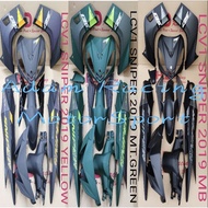 Ready Stock HLD Coverset Yamaha LC135 V1/LCV1 Sniper 2019 Sticker Tanam Cover Set 135LC V1/LC Lama/L