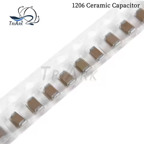 50PCS 1206 SMD Chip Ceramic Capacitor 390PF 560PF 680PF 820PF 910PF 1NF 2.2NF 3.9NF 47NF 82NF 100NF 