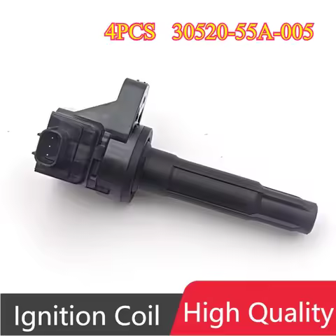 4Pcs 30520-55A-005 3052055A005 FK04455 Ignition Coils For Honda City1.5L Fit Mk4 1.5 Civic FR-V CR-V