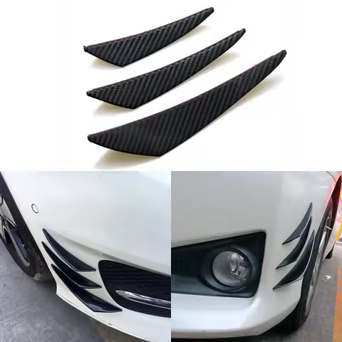 6pcs Universal Front Bumper Decoration Diffuser Splitter Spoiler For Golf 7 Spoiler Mitsubishi Outla