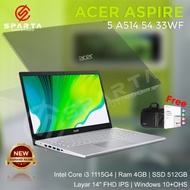 Laptop New Acer Aspire 5 A514 54 33WF Core i3 Ram 4 GB Garansi Resmi