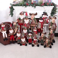 55cm Santa Claus Snowman Elk Christmas Standing Doll Showcase Ornament Xmas Decor for Kids Gift