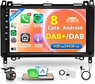 4G + 64G 8 Core DAB Car Radio Wireless Carplay Android Car Radio for Mercedes Benz A/B Class W169 W2