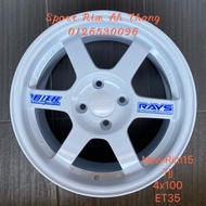 TE37 15inci NEW SPORT RIM PCD100 KERETA MYVI,viva,Wira,BLM