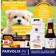 Parvolix Pv For Treatment Of Parvo Virus In Dogs And Cats 100ML