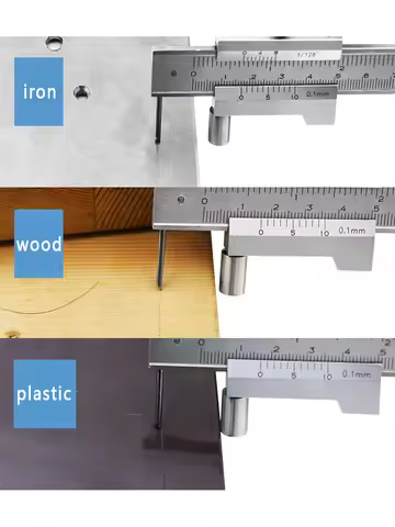 0-200mm/300mm/400mm/500mm Metal Parallel Marking Vernier Caliper Marking Gauge With Carbide Scriber 