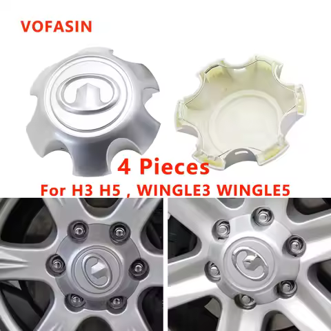 4Pcs Great Wall Haval CUV H3 H5 WINGLE 3 WINGLE 5 Wheel Center Hub Cap Rim Hupcaps 3102103-K01-B1,B0