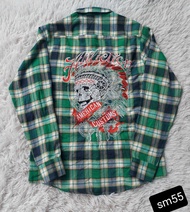 ÁO SƠ MI NAM THÊU TRƯỚC SAU chất nỉ đẹp 220K