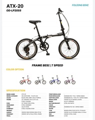 Termurah Sepeda Lipat / Folding Bike Odessy 20" 72 We 7