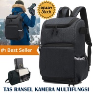 Tas Kamera DSLR Multifungsi Camera Backpack Waterproof Cam Bag Tas Ransel Gendong Punggung Canon Eos