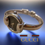 ⏱ GUCCI 古馳 | vintage銀色石英手鐲錶#二手