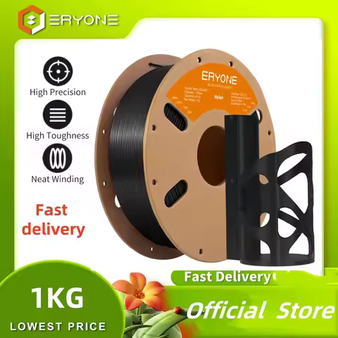 Eryone Nylon PA6 3D Printing Filament 1.75mm 1KG/Roll High Quality No Tangle Perfect Spooled For FDM