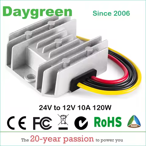 24V to 12V 5A 10A 120W DC DC Converter Step Down Daygreen 1A 2A 3A 6A 8A Voltage Regulator Newest Ty