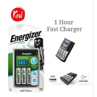 Energizer Recharge 1 hour Charger with 4 xAA 2300mAh Rechargeable Battery