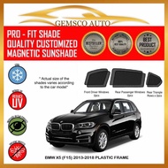 BMW X5 (F15) 2013 - 2018 (Plastic Frame) (8 / 9pcs) Car Sunshade / Rear Windscreen sunshade / Boot T