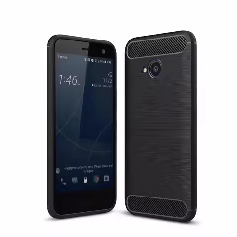 Slim Fit Shockproof Flexible Soft Rubber TPU Gel Carbon Fiber Pattern Case for HTC U11 life