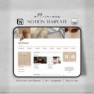Notion Template | Life Planner Notion Dashboard | ADHD Digital Planner | Adult ADHD Notion Templates