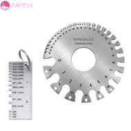 CURTESY Thickness Ruler Gauge 0-36 AWG SWG Thickness Measuring Gauge Round Diameter Measurer Tool We