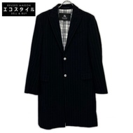Burberry Black Label BMC78-505-29 羊毛條紋切斯特大衣 M碼 [二手]