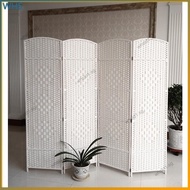 Folding screen partition grass rattan screen handmade folding partition solid wood entrance living r