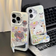 For Redmi K40 Pro A2 Plus K80 8 9 9A 9C 10A 9T A1 A3 A5 Cute Cartoon Lazy Goat Grey Wolf Phone Case 