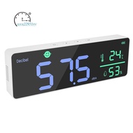 DM1306D Digital Decibel Sound Meter Smart Wall Mounted Noise Detector 30-130DB Temperature and Humid