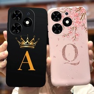 For Infinix Hot 40 Case Infinix Hot 40i Cute Crown Letters Back Cover Phone Case For Infinix Hot 40 